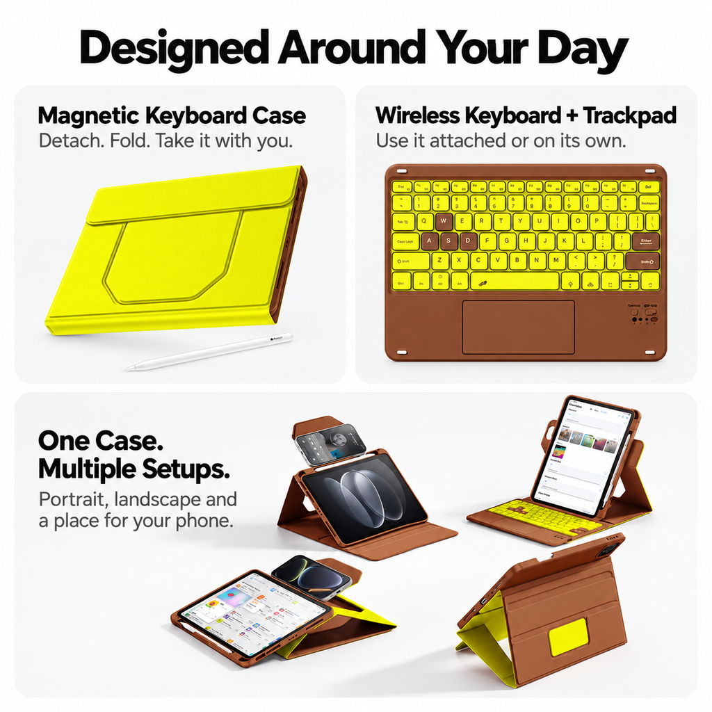 FlexLift Detachable Keyboard Case