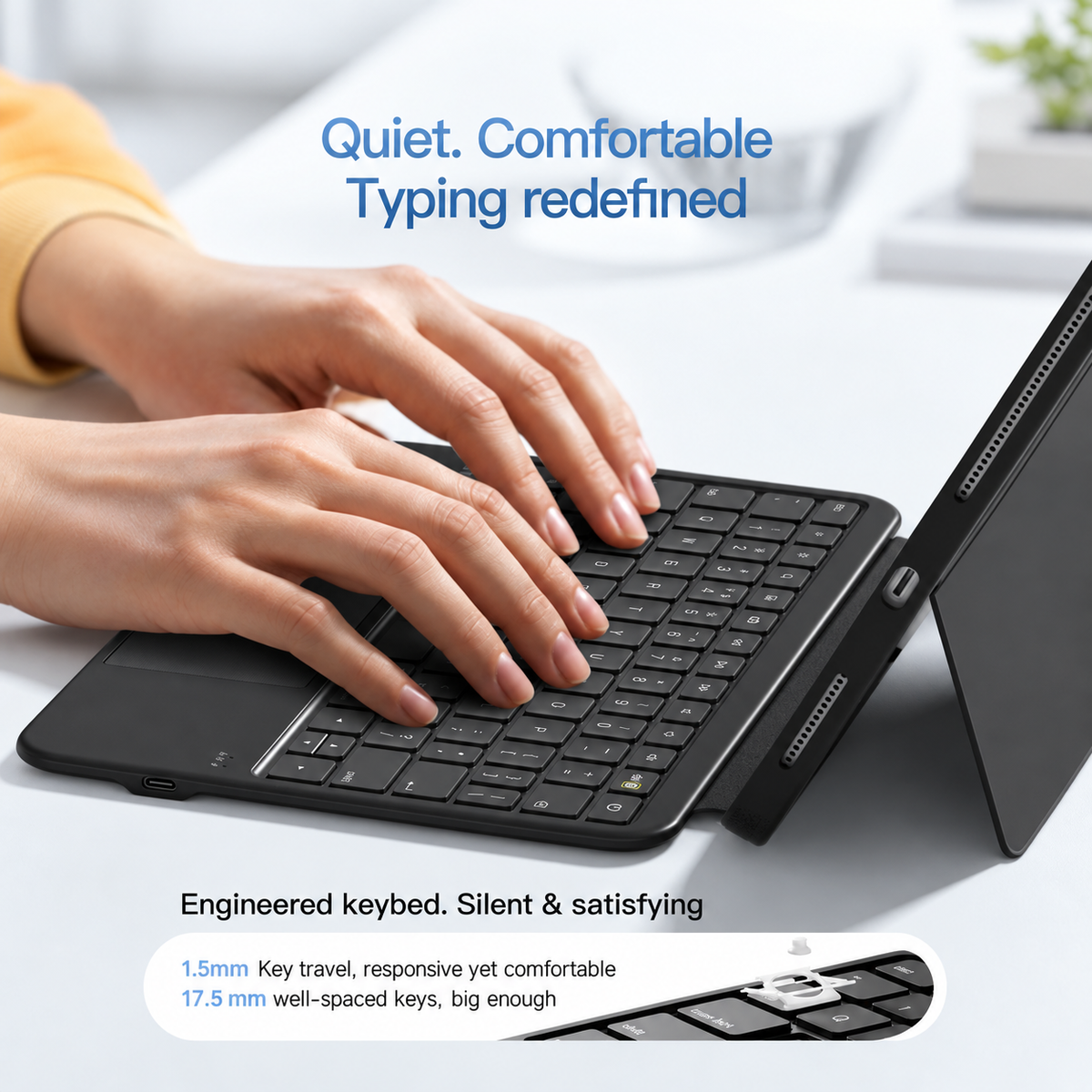 SnapSwitch — 3 in 1 Detachable Protective Keyboard Case for iPad 11th (A16, 2025), iPad 10th