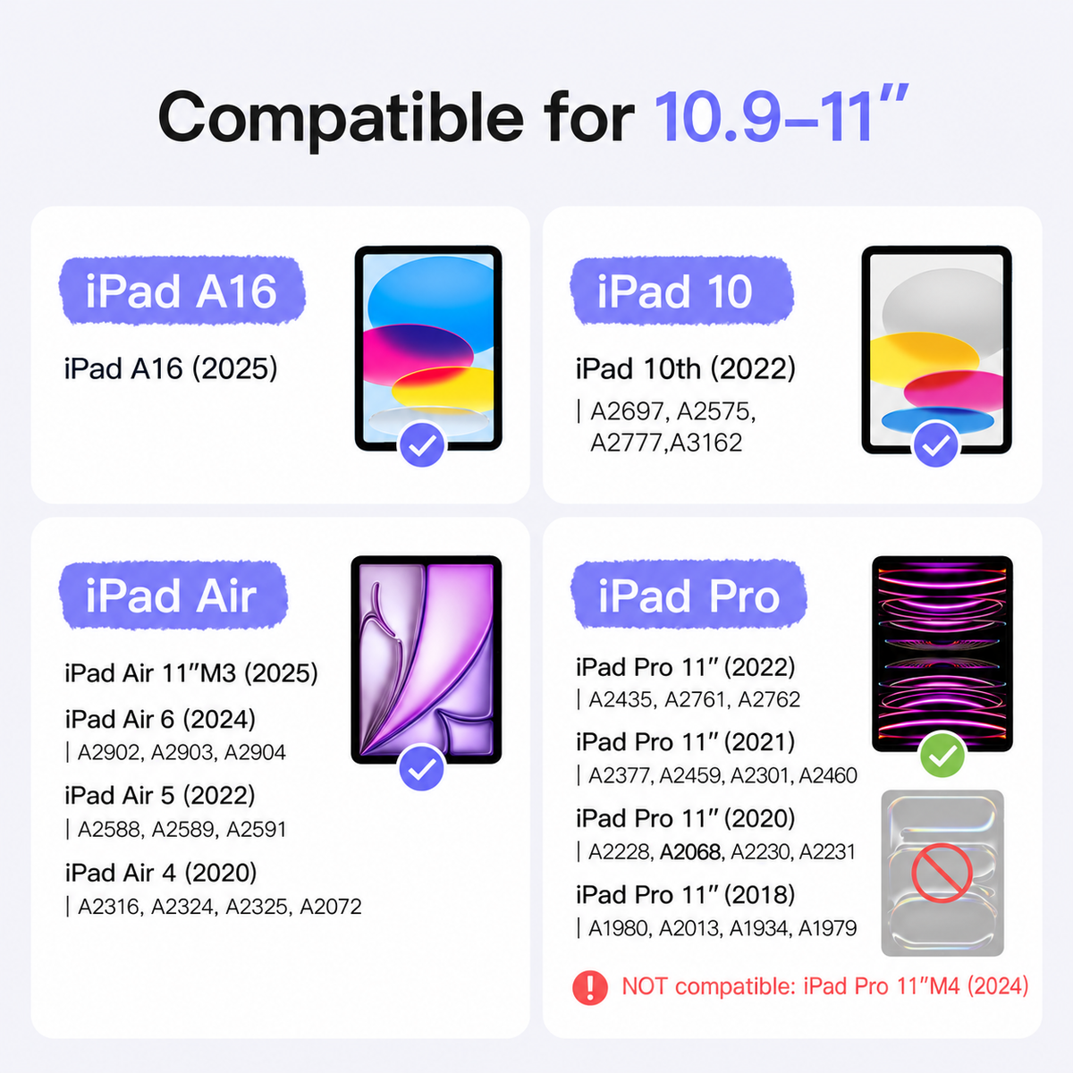 AceMagic— Keyboard Case for iPad 11th (A16, 2025), iPad 10th