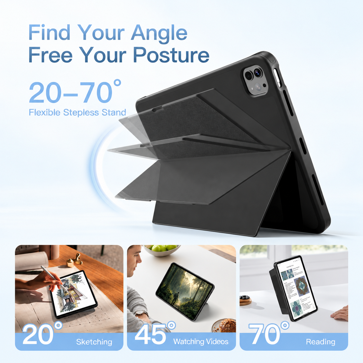 SnapSwitch — 3 in 1 Detachable Protective Keyboard Case for iPad 11th (A16, 2025), iPad 10th