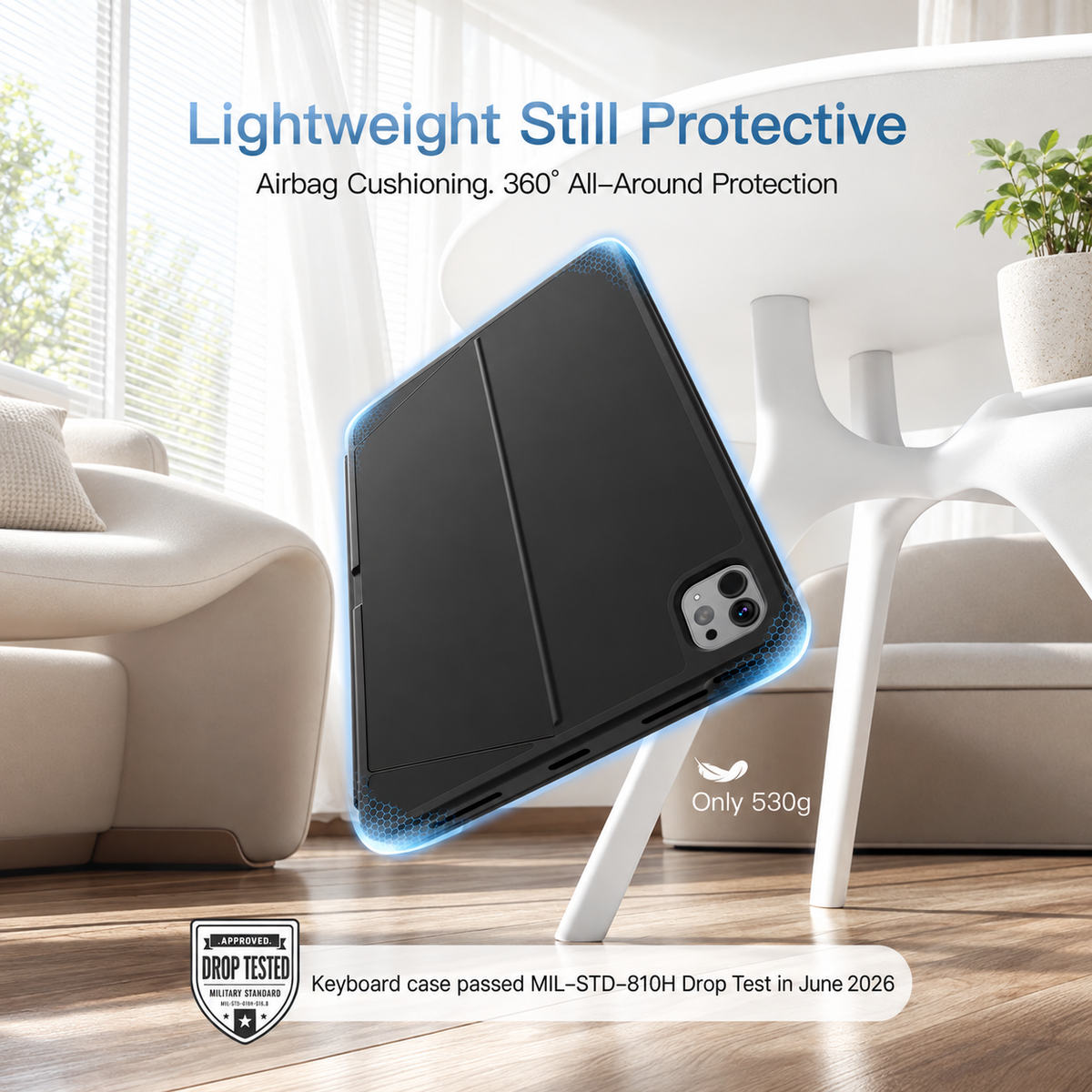SnapSwitch — 3 in 1 Detachable Protective Keyboard Case for iPad 11th (A16, 2025), iPad 10th