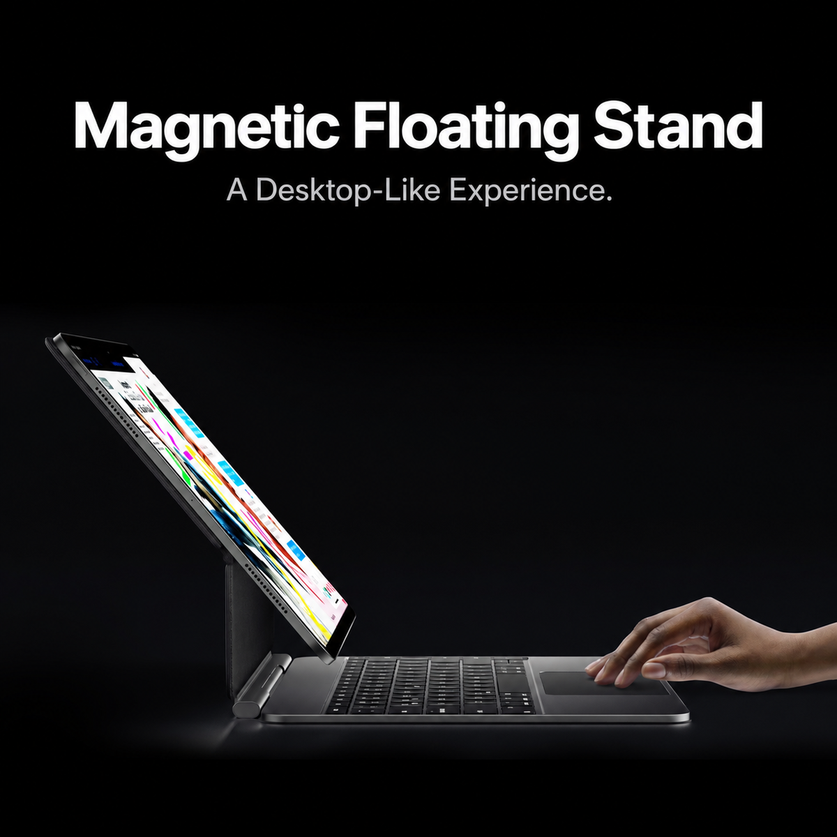 NeoFloat — Easy-Set Keyboard Case for iPad 11th (A16, 2025), iPad 10th